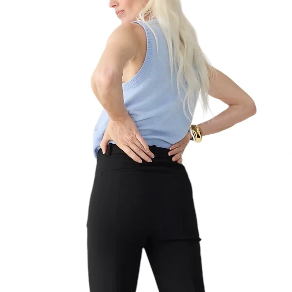 J. CREW Cameron Slim Cropped Pant‎ in Four-Season Stretch in Black Size 10